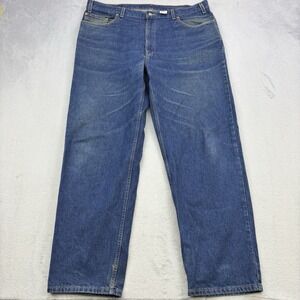 Vintage Levis Jeans Mens 42x32 Blue Denim 550 Loose Straight Leg Faded Y2K Raw